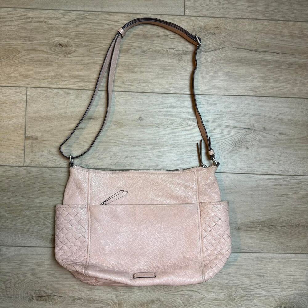 Vera bradley small carryall leather blush pink cross body bag